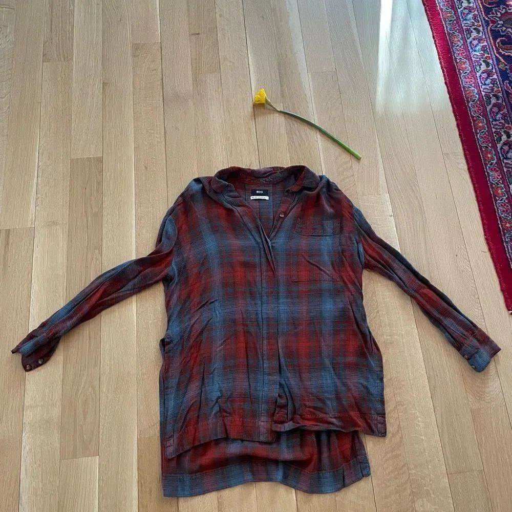 Plaid oversized button down shirt from urban outfitters